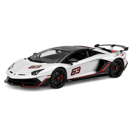 Ultra Unique Lamborghini 2019 Aventador SVJ Silver 1:18 – Verzamelbare resin modelresin resin