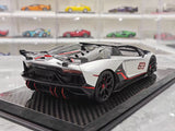 Ultra Unique Lamborghini 2019 Aventador SVJ Silver 1:18 – Verzamelbare resin modelresin resin