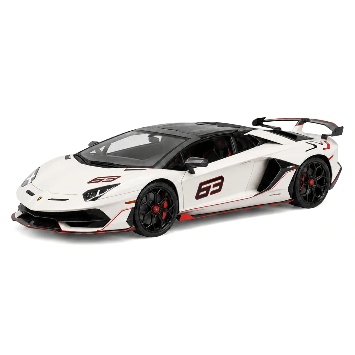 Ultra Unique Lamborghini 2019 Aventador SVJ wit 1:18 – Collectible resin Model resin