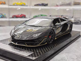 [Ultra Unique] 1:18 Lamborghini 2019 Aventador SVJ Coupe Black Model Car Resin