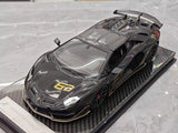 [Ultra Unique] 1:18 Lamborghini 2019 Aventador SVJ Coupe Black Model Car Resin