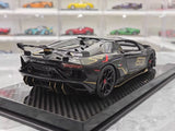 [Ultra Unique] 1:18 Lamborghini 2019 Aventador SVJ Coupe Black Model Car Resin