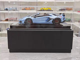 [Ultra Unique] 1:18 Lamborghini 2019 Aventador SVJ Coupe Blue Model Car Resin