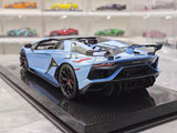 [Ultra Unique] 1:18 Lamborghini 2019 Aventador SVJ Coupe Blue Model Car Resin