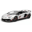 [Ultra Unique] 1:18 Lamborghini 2019 Aventador SVJ Coupe argento modellino di auto resina