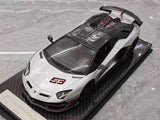 [Ultra Unique] 1:18 Lamborghini 2019 Aventador SVJ Coupe argento modellino di auto resina