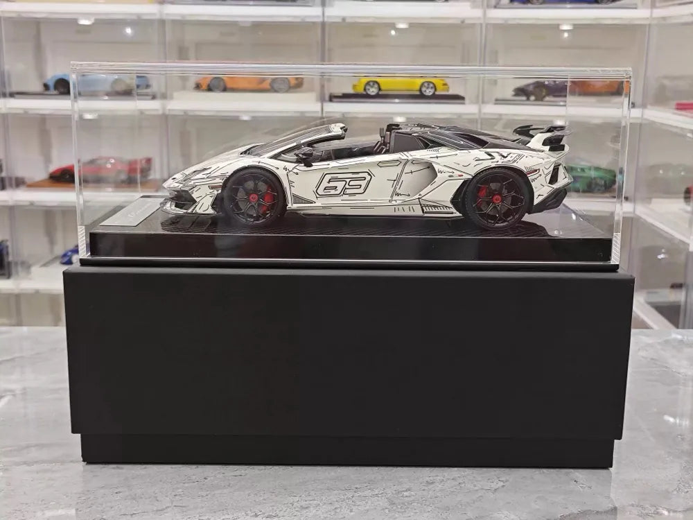 [Ultra Unique] 1:18 Lamborghini 2019 Aventador SVJ Coupe Sketch pienoismalli Hartsi