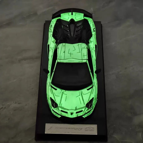 [Ultra Unique] 1:18 Lamborghini 2019 Aventador SVJ Coupe Sketch Model Car Resin