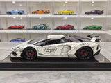 [Ultra Unique] 1:18 Lamborghini 2019 Aventador SVJ Coupe Sketch Model Car Resin