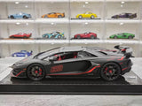 [Ultra Unique] 1:18 Lamborghini 2019 Aventador SVJ Roadster nero modellino di auto resina