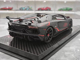 [Ultra Unique] 1:18 Lamborghini 2019 Aventador SVJ Roadster nero modellino di auto resina