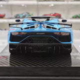 [Ultra Unique] 1:18 Lamborghini 2019 Aventador SVJ Roadster Blue Model Car Resin