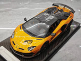 [Ultra Unique] 1:18 Lamborghini 2019 Aventador SVJ Roadster Orange Model Car Resin