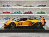 [Ultra Unique] 1:18 Lamborghini 2019 Aventador SVJ Roadster Orange Model Car Resin
