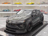 [Ultra Unique] 1:18 Lamborghini 2019 Urus Widebody zwart modelauto Hars