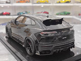 [Ultra Unique] 1:18 Lamborghini 2019 Urus Widebody zwart modelauto Hars