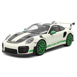 [Ultra Unique] 1:18 Porsche 2018 911 GT2 RS Weissach confezione verde modellino di auto resina