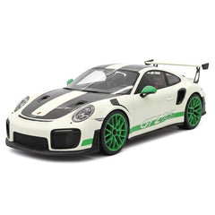 [Ultra Unique] 1:18 Porsche 2018 911 GT2 RS Weissach Package Green Model Car Resin