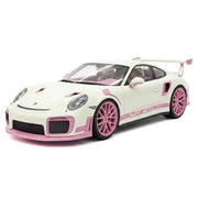[Ultra Unique] Porsche 2018 911 GT2 RS Weissach Package rosa a escala 1:18 - coche a escala
