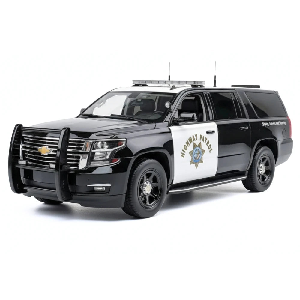 [Vehicle Art] 1:18 Chevrolet 2015 Suburban Highway Patrol modellino di auto resina