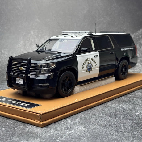 [Vehicle Art] 1:18 Chevrolet 2015 Suburban Highway Patrol Model Car Resin