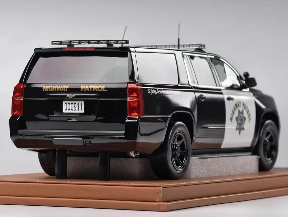 [Vehicle Art] 1:18 Chevrolet 2015 Suburban Highway Patrol Model Car Resin