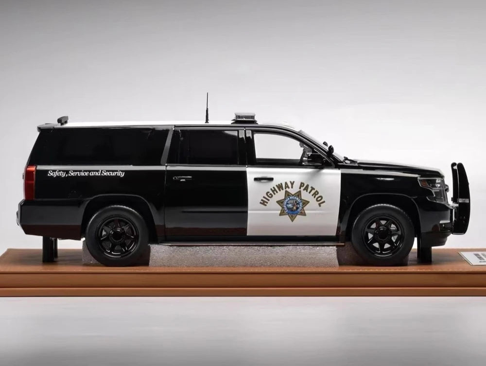[Vehicle Art] 1:18 Chevrolet 2015 Suburban Highway Patrol modellino di auto resina