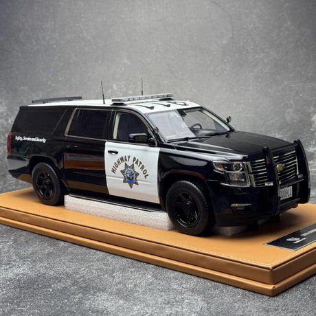 [Vehicle Art] 1:18 Chevrolet 2015 Suburban Highway Patrol Model Car Resin