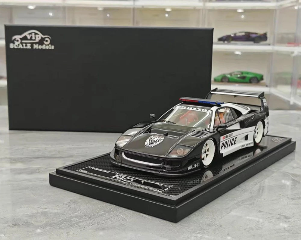 [VIP] 1:18 Ferrari 1987 F40 Liberty Walk Police モデルカー レジン