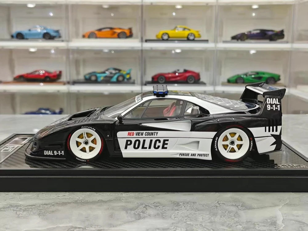 [VIP] 1:18 Ferrari 1987 F40 Liberty Walk Police Model Car Resin