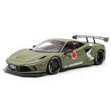 [VIP] 1:18 Ferrari 2020 F8 Tributo Liberty Walk vihreä pienoismalli Hartsi