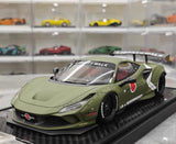 [VIP] 1:18 Ferrari 2020 F8 Tributo Liberty Walk vihreä pienoismalli Hartsi