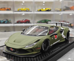 [VIP] 1:18 Ferrari 2020 F8 Tributo Liberty Walk verde modellino di auto resina