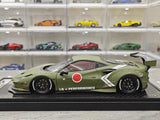 [VIP] 1:18 Ferrari 2020 F8 Tributo Liberty Walk vihreä pienoismalli Hartsi