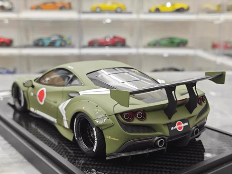[VIP] 1:18 Ferrari 2020 F8 Tributo Liberty Walk グリーン モデルカー レジン