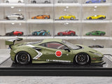[VIP] 1:18 Ferrari 2020 F8 Tributo Liberty Walk vihreä pienoismalli Hartsi