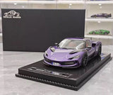 [VIP] 1:18 Ferrari 2023 296 GTB Novitec violet voiture miniature Resin