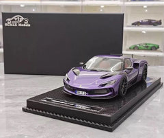 [VIP] 1:18 Ferrari 2023 296 GTB Novitec Purple Model Car Resin