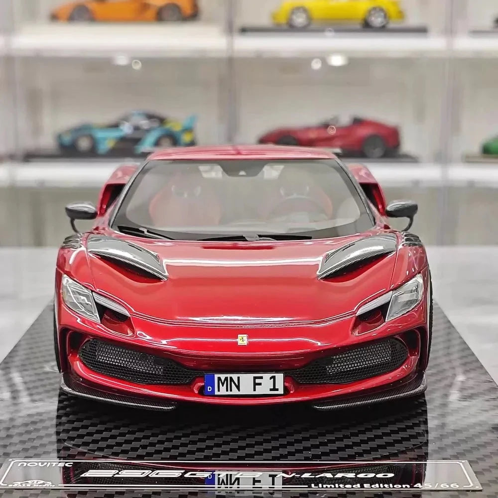 [VIP] 1:18 Ferrari 2023 296 GTB Novitec Red Model Car Resin