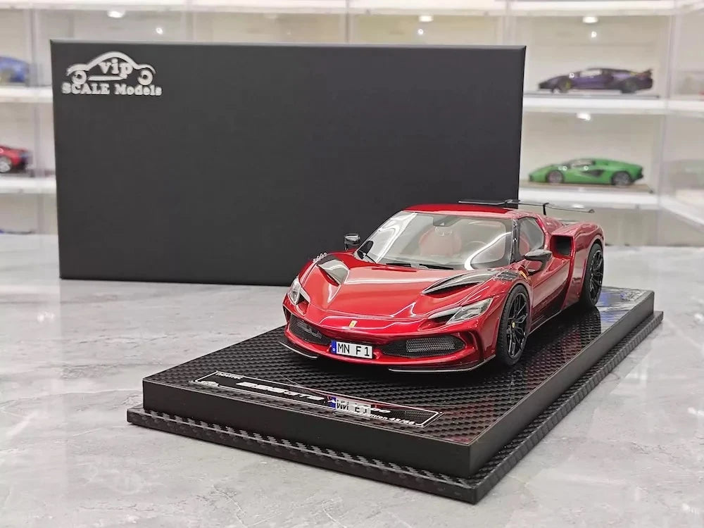 [VIP] 1:18 Ferrari 2023 296 GTB Novitec Red Model Car Resin