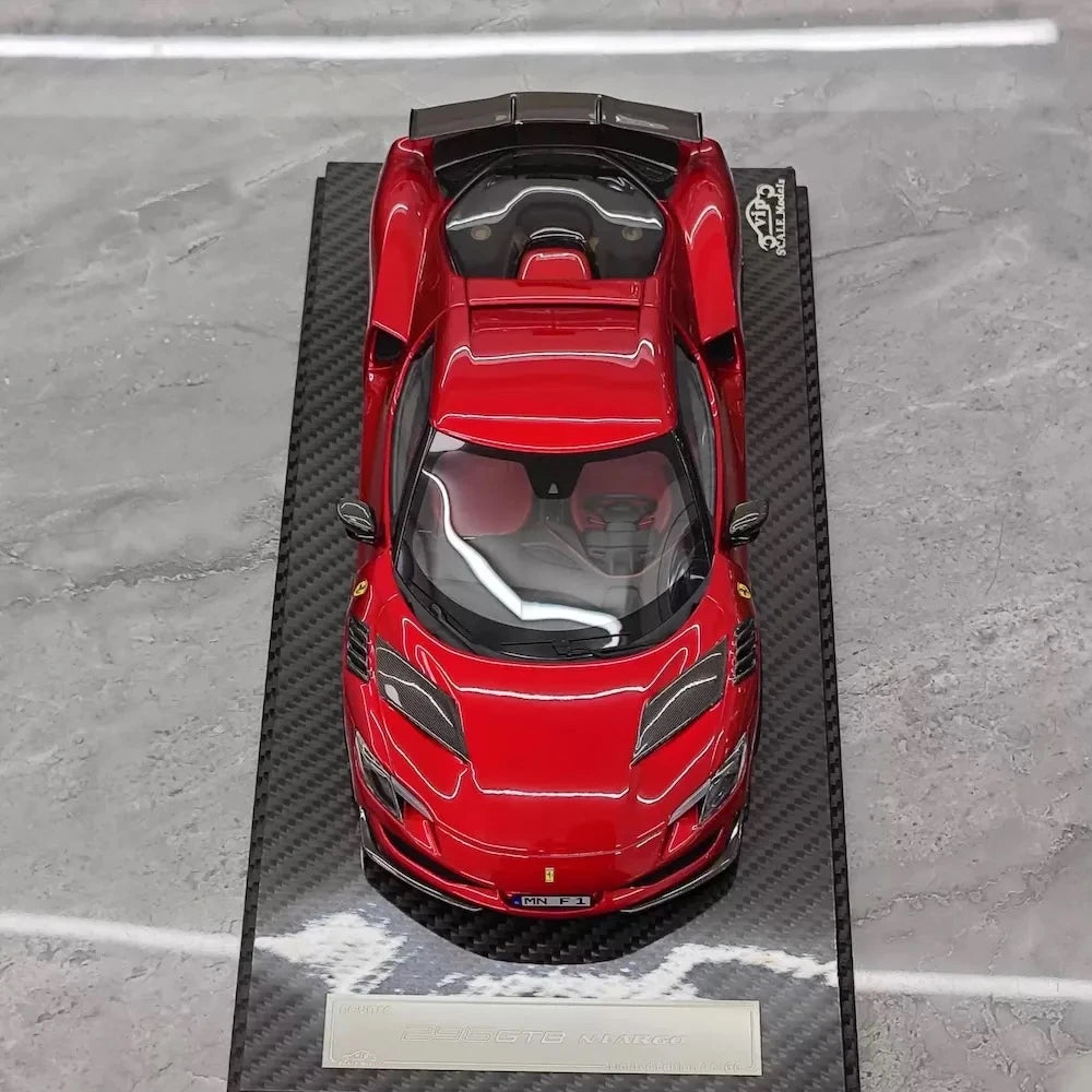 [VIP] 1:18 Ferrari 2023 296 GTB Novitec Red Model Car Resin
