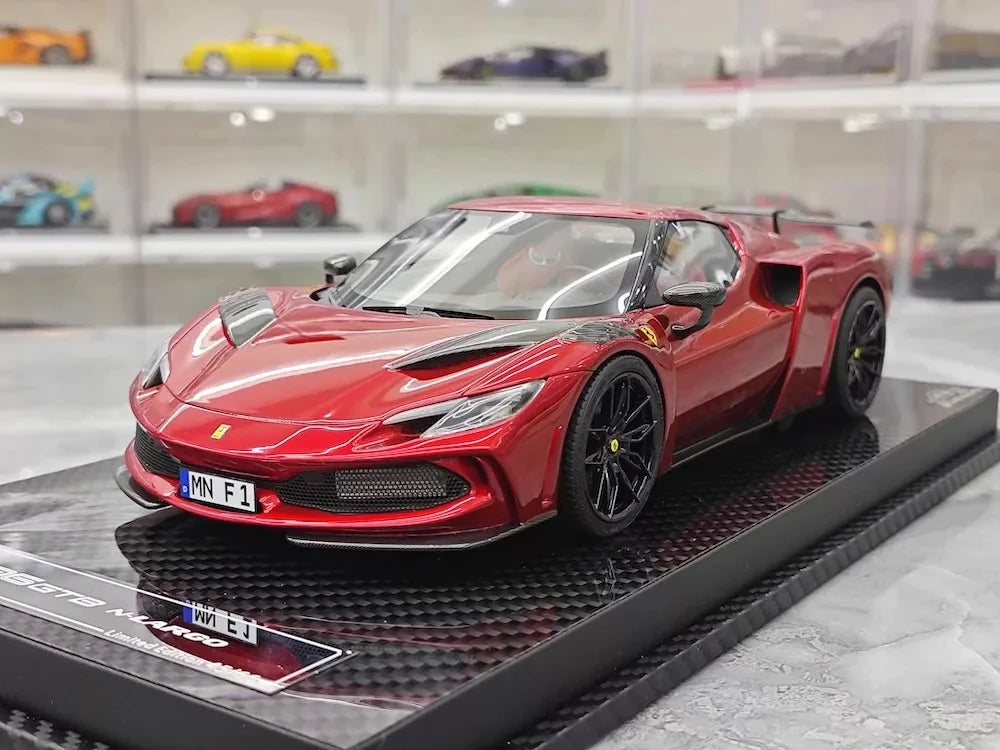 [VIP] 1:18 Ferrari 2023 296 GTB Novitec Red Model Car Resin