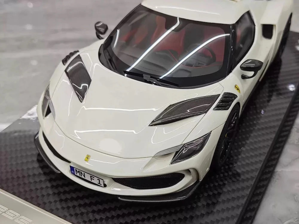 [VIP] 1:18 Ferrari 2023 296 GTB Novitec White Model Car Resin