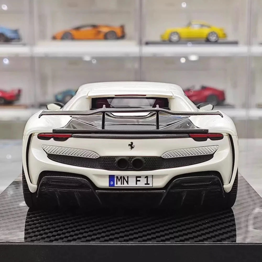 [VIP] 1:18 Ferrari 2023 296 GTB Novitec White Model Car Resin