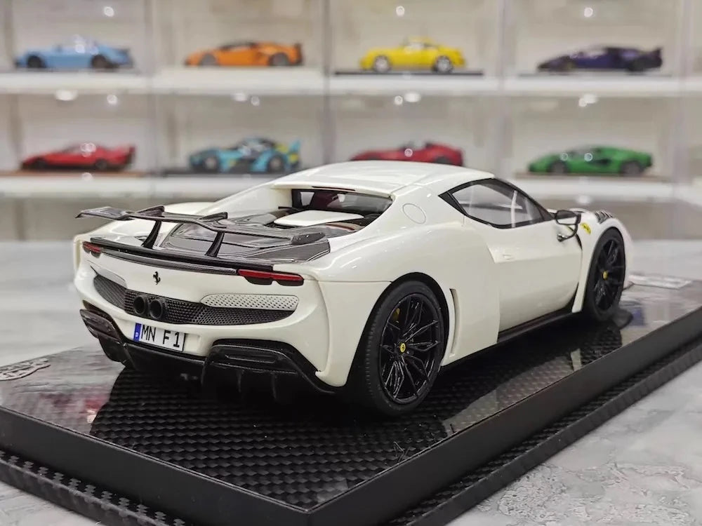 [VIP] 1:18 Ferrari 2023 296 GTB Novitec White Model Car Resin