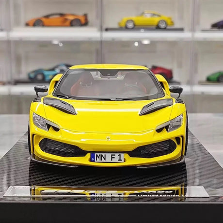 [VIP] 1:18 Ferrari 2023 296 GTB Novitec イエロー モデルカー レジン