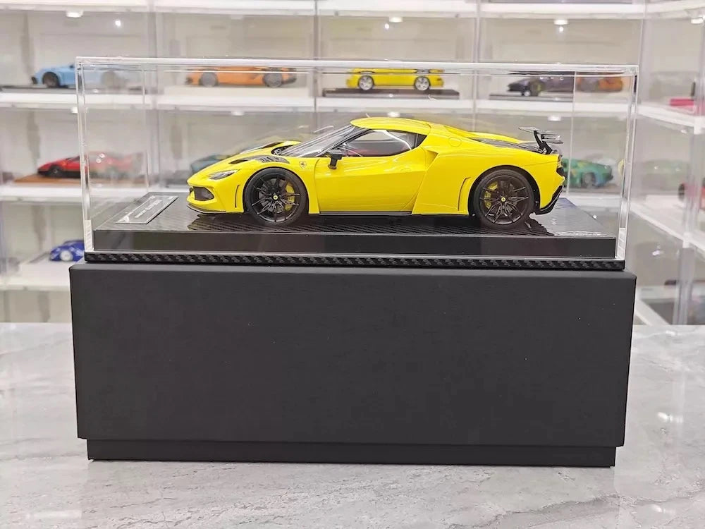 [VIP] 1:18 Ferrari 2023 296 GTB Novitec Yellow Model Car Resin