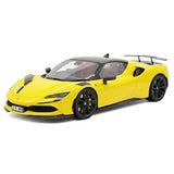 [VIP] 1:18 Ferrari 2023 296 GTB Novitec gul modellbil harts