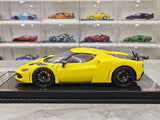 [VIP] 1:18 Ferrari 2023 296 GTB Novitec gul modellbil harts