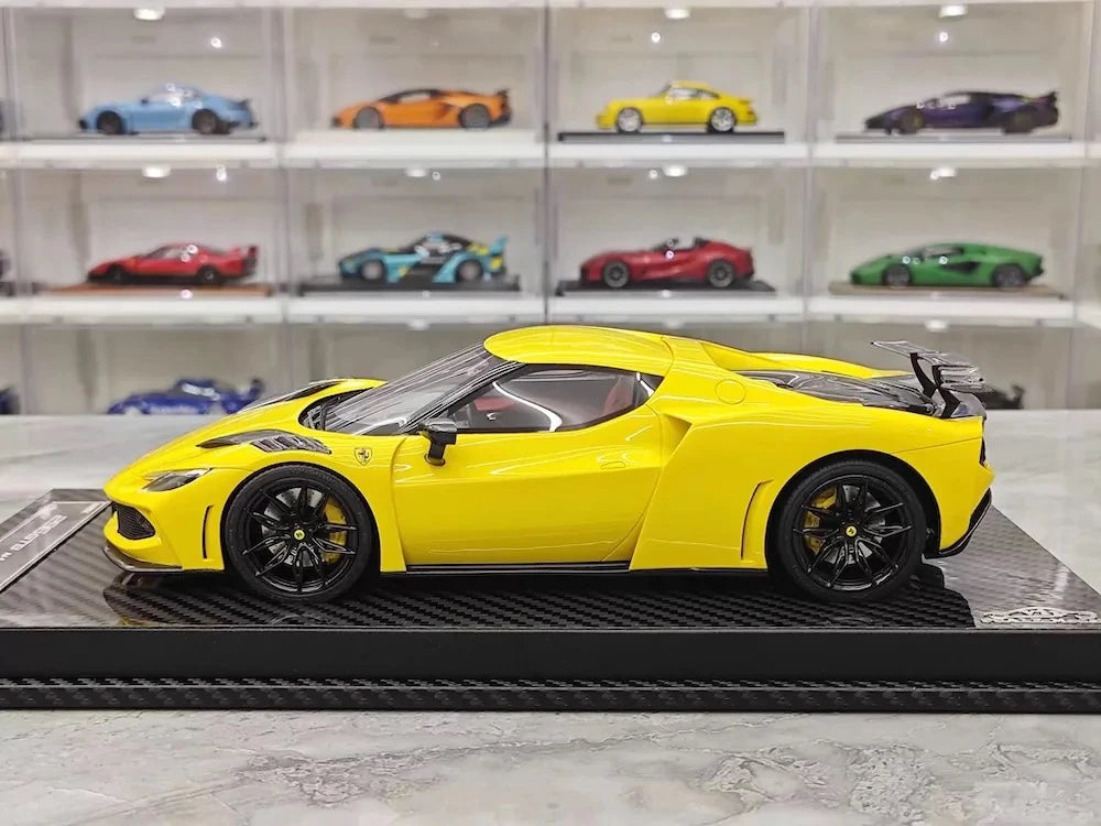 [VIP] 1:18 Ferrari 2023 296 GTB Novitec Yellow Model Car Resin